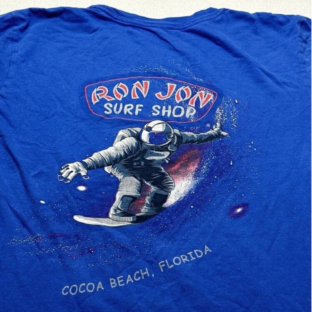 Ron Jon Surf Shop Shirt Cocoa Beach Florida ASTRONAUT SURFER -10 year old